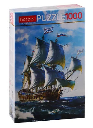 Пазл HATBER 1000 эл. 450х680мм.Парусник на волнах 2793417