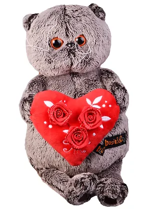 Игрушка мягкая Budi Basa, Басик с красным сердечком (В1) 2579009