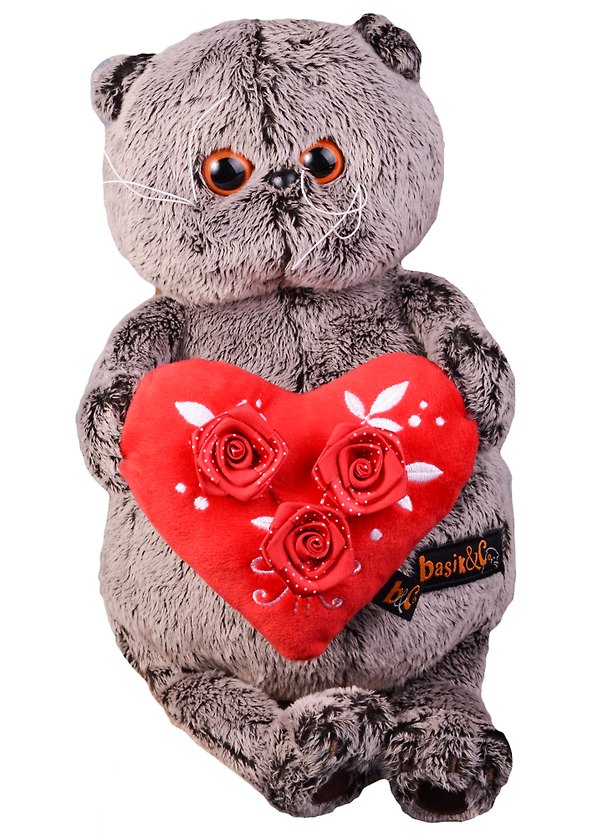 Игрушка мягкая Budi Basa, Басик с красным сердечком (В1) 2579009 — 1