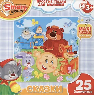 Пазл Макси для малышей (52055) Сказки Колобок (25эл.) (3+) (коробка) 2362051