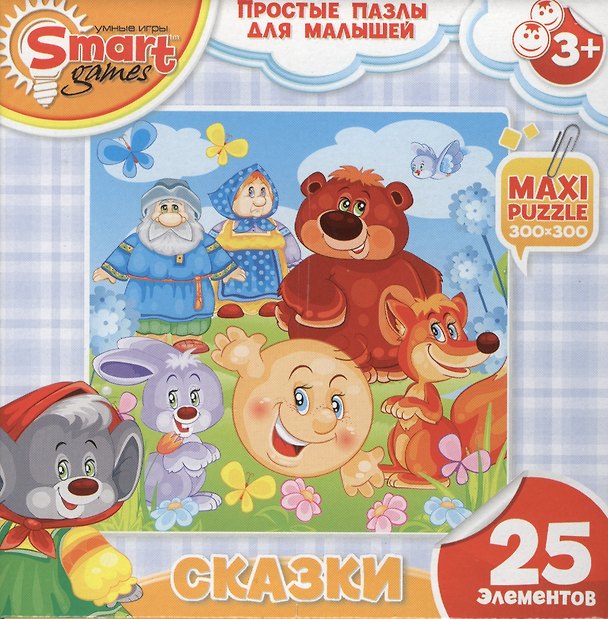Пазл Макси для малышей (52055) Сказки Колобок (25эл.) (3+) (коробка) 2362051 — 1