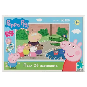 Пазл ORIGAMI 24эл 32,8*22см Свинка Пеппа. День в зоопарке 04285