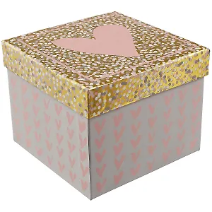 Подарочная коробка «Розововое сердце», средняя