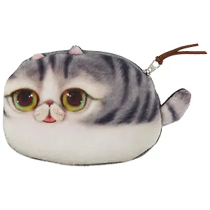 Кошелек Кот лежащий 12*5см (флис)