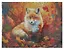 Алмазная мозаика (классическая) с подрамником, с полным заполнением "Маленький лисенок", 30 х 40 см — 3021539 — 2