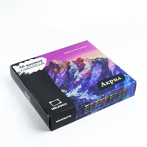 Краски акриловые 36цв 12мл Малевичъ