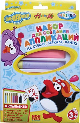Набор для создания аппликаций Смешарики (83962) (7цв) (Hobby Kit) (коробка) 2293072 — 1