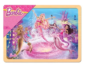 Игра из дерева Step puzzle Mattel Барби 27,5х19,5см 89146