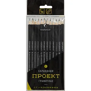 Карандаши ВКФ, чернографитные 12 штук