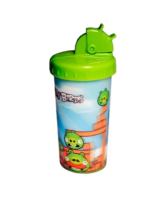 ANGRY BIRDS Стакан с крышкой пластик.стерео Полет 2393513