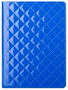 Ежедневник недат. А6+ 160л "Paris" синий, иск.кожа, тв.переплет, поролон, двойное ляссе, In Folio