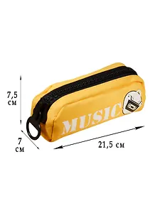 Пенал с Большой молнией Music (23х9) (ткань)