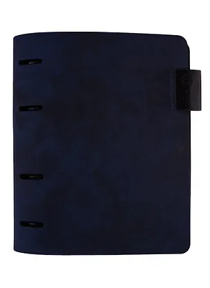 Папка-обложка для тетради со сменными блоками А5 "Джинс Делавэ, темно-синий", 4 кольца 254721