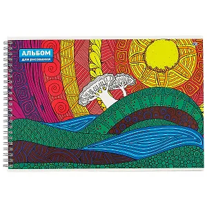 Альбом для рисования BG, Anti-stress, А4, 40 листов, на евроспирали