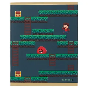 Тетрадь в клетку Unnika, "Пиксельный мир", 48 листов, в ассортименте 249992