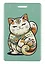 Чехол для карточек вертикальный "Котик Манэки-нэко" (мятный) — 3010356 — 1
