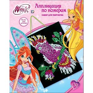 Набор для творчества Апплик. по номерам Winx Попугай (SBN3044-1) (173921) (6+) (коробка)