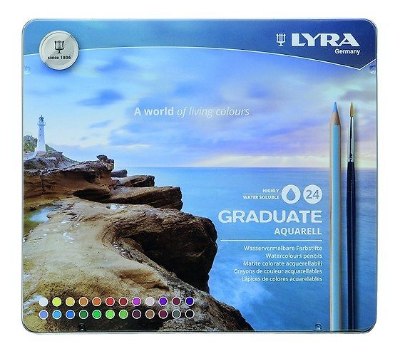 Карандаши акварельные «Graduate Aquarell», 24 цвета, Lyra 341609 — 1