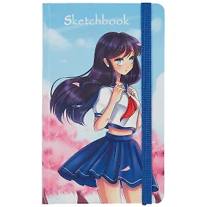 Скетчбук "Девочка", 40 листов, 21 х 13 см