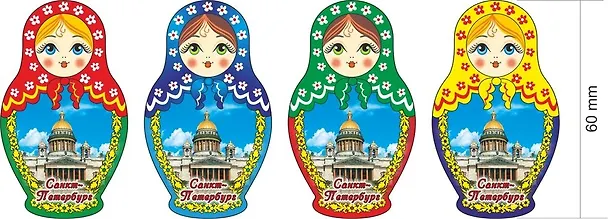 Магнит "Матрешка Исаакий" 313120 — 1