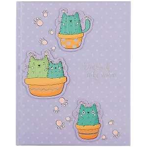 Дневник школьный Феникс+, "Коты-кактусы"