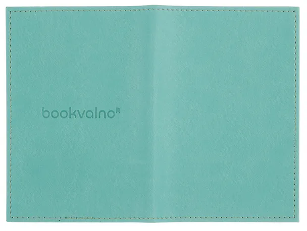 Обложка для паспорта bookvalno цвет бирюзовый  (экокожа) (ОПН2025-4) 3121808 — 4