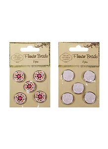 Декоративные брадсы Цветы, 5 шт., ассорти (11-LA-S20460802-5)