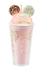 Стакан Мороженое Ушки круглые (пластик) (480мл) (12-CHOUWU-YW572)