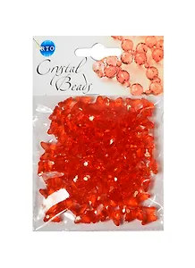 Набор бусин Кристальная игра Бабочки красные (CRP102) (упаковка)