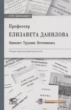 Профессор Елизавета Данилова. Цивилист. Трудовик. Источниковед. Очерк научной деятельности — 2792888 — 1