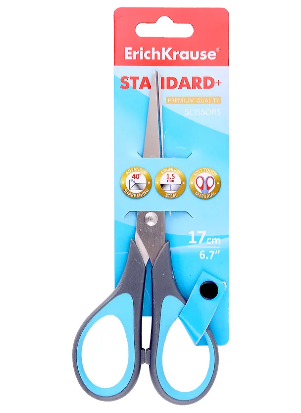 Ножницы Erich Krause, Standard+ 17 см, ассорти 319765 — 1