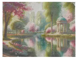 Алмазная мозаика. Классическая, подрамником, с полным заполнением."Сад бесконечной любви" 30х40, 30 цветов 3093155