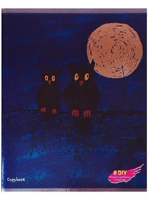 Тетрадь в клетку Unnika, "DIY Collection. Ночные прогулки (совы)", 48 листов, в ассортименте 245806