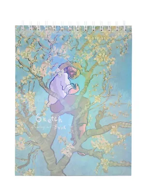 Скетчбук "Painting story", 48 листов, 110г/м2, спираль сверху, твердая обложка, в ассортименте 3102982