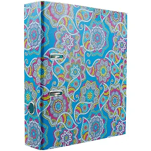 Папка архивная 70мм А4 "Enigma" арочн.механизм, синий