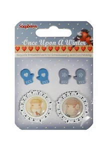 Набор металлических украшений с эпоксидками Однажды Зимой 5 (SCB3409100) (упаковка)