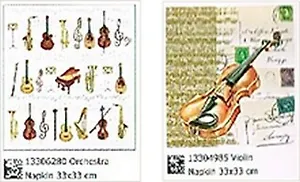Наб. салф. для декупажа Оркестр/Скрипка (36280/4985) (2шт)