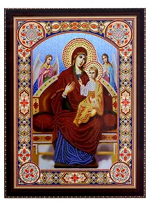 Алмазная мозаика "Божья Матерь Всецарица", 30х40