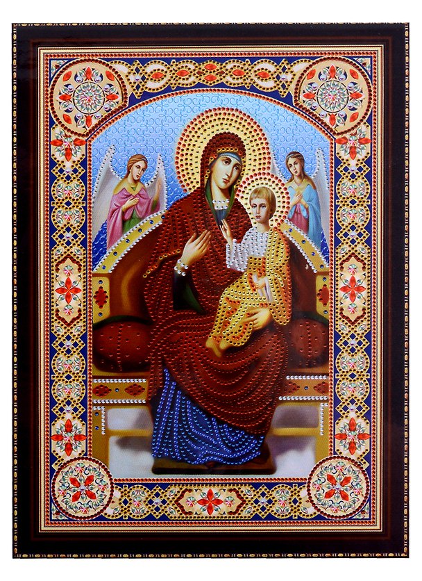 Алмазная мозаика "Божья Матерь Всецарица", 30х40 2904318 — 1
