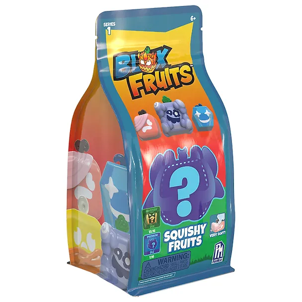 БЛОКС ФРУТС. Игрушка-антистресс Squishy fruits S1, в асс. BLOX FRUITS 3112796 — 1