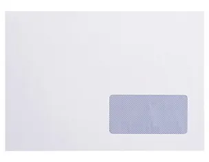 Конверт С5 (162х229) 10шт, с окном, 1449.10, Курт 305910