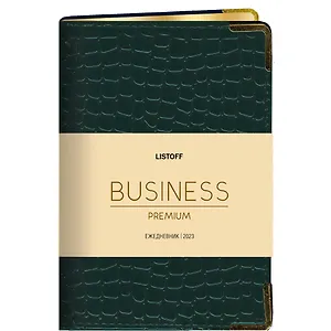 Книга для записей А5 80л. "BUSINESS PREMIUM. Iguana (изумрудный)" иск.кожа, поролон, мет.уголки, тонир.блок, зол.торец, 2 ляссе, инд.уп.