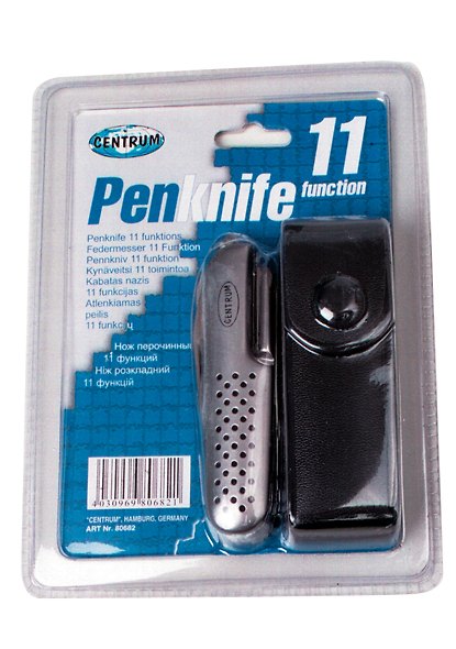 Нож перочинный 90мм 11 функций, чехол, блистер, Centrum 216928 — 1