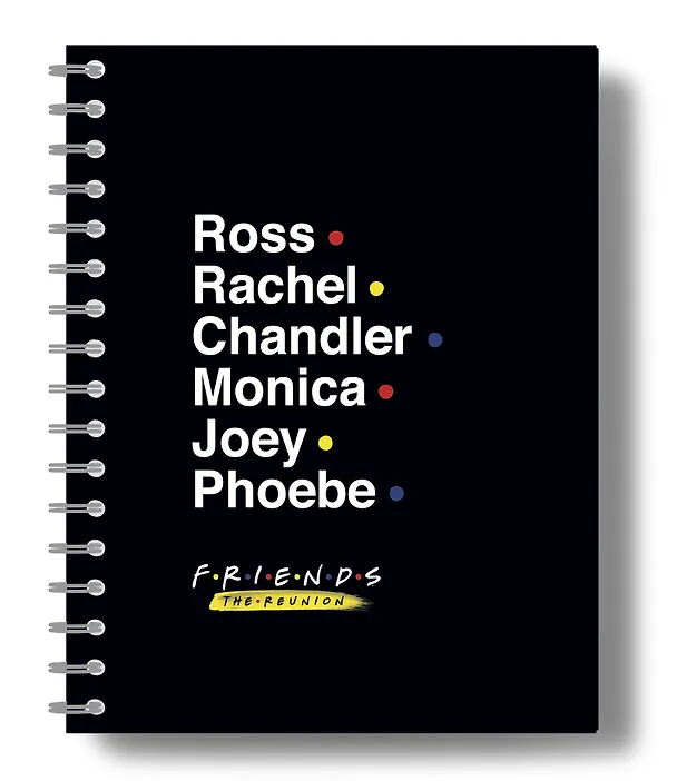 Friends. Блокнот в точку (bullet journal, 162x210мм, твердая обложка, пружина, бумага 120 стр., черный) 2924907 — 2