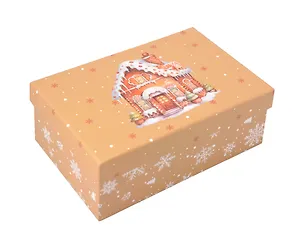 Коробка подарочная "Пряничный домик" 21*14*8,5, картон 3104099