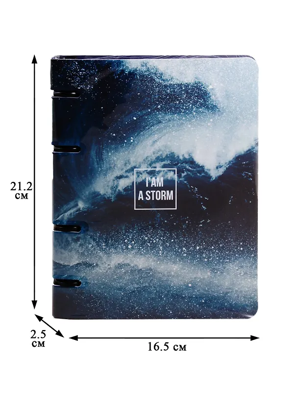 Тетрадь на кольцах «Storm» 120 листов в клетку, А5, сменный блок - Be Smart 255144 — 3