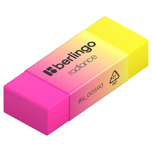 Ластик "Radiance" прямоугольный, ассорти, Berlingo 3167015 — 4