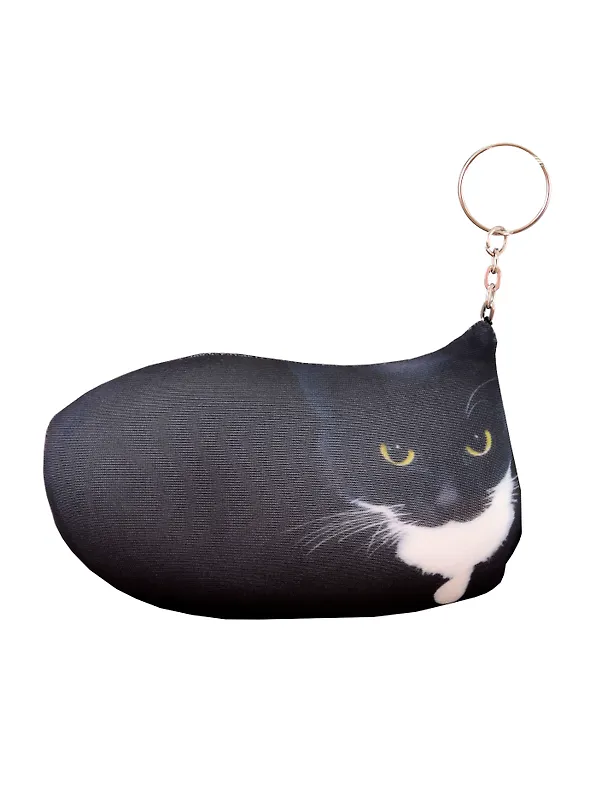Брелок-антистресс "Кот черный мем", 15см 3117187 — 1