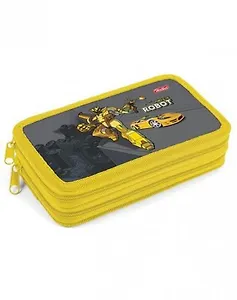 Пенал школьный 2отд. "Трансформер" 19*11см, ламинат, Hatber