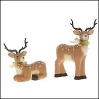 Фигурка декоративная "Олень" 581393, 2 в., L9 W4 H14 см (Ремеко РС)